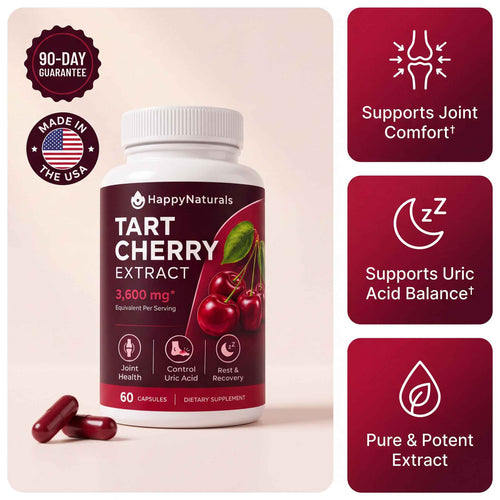 HappyNaturals Cold-Extracted Tart Cherry