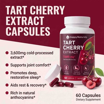 HappyNaturals Cold-Extracted Tart Cherry
